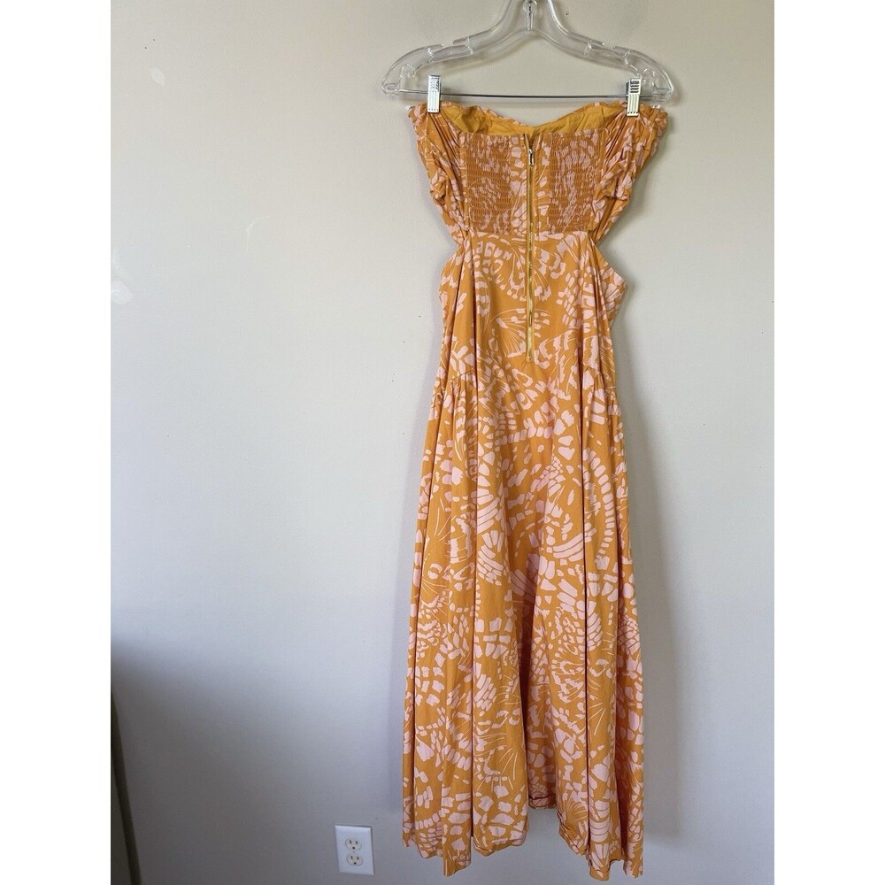 Anthropologie Mon Renn Maxi Dress Monarch Preppy Boho Summer Vacay Cotton Sz L - Picture 7 of 12